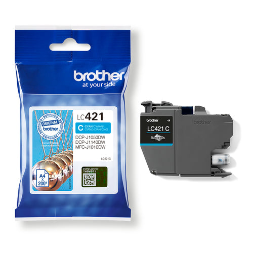 Brother LC421C ink cartridge 1 pc(s) Original Cyan Brother LC421C ink cartridge 1 pc(s) Original Cyan